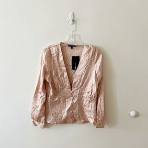 Fashionova animal print satin blouse